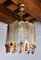Frosted Murano Glass Chandelier from Mazzega, Italy, 1960s 3
