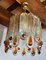 Frosted Murano Glass Chandelier from Mazzega, Italy, 1960s, Image 6