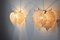 Murano Leaf Sconces from Mazzega, Italy, 1970s, Set of 2 3