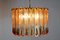 Frosted Murano Glass Chandelier from Mazzega, Italy, 1960s, Image 3