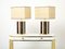 Italian Goatskin, Brass and Rattan Table Lamps from Aldo Tura, 1970s, Set of 2, Image 8