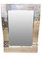 Serpentine Wall Mirror with Tile Edging in Art Deco Style 3