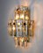 Wall Lamp with Cut Crystals from Kinkeldey, Germany, 1970s 3