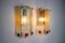 Frosted Murano Glass Sconces from Mazzega, Italy, 1960s, Set of 2 2