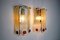 Frosted Murano Glass Sconces from Mazzega, Italy, 1960s, Set of 2, Image 2