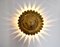 Aplique en forma de sol de metal y pan de oro de Ferro Arte, Spain, años 60, Imagen 6