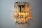 Lámpara de pared de cristal de Murano de Venini, Italy, años 60, Imagen 2