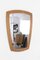 Specchio con cornice in teak chiaro, anni '60, Immagine 2
