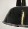 Industrial Black Enamel Factory Ceiling Lamp with Cast Iron Top, 1950s, Image 8