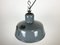 Industrial Grey Enamel Pendant Lamp from Siemens, 1950s 5