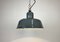 Industrial Grey Enamel Pendant Lamp from Siemens, 1950s, Image 10