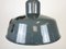 Industrial Grey Enamel Pendant Lamp from Siemens, 1950s 4