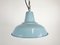 Industrial Light Blue Factory Pendant Lamp, 1970s 1