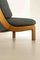 Easy Chair in Wood & Blue Fabric, 1970s, Image 7