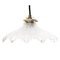 Vintage French Industrial Holophane Clear Glass Pendant Light, Image 1