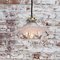 Vintage French Industrial Holophane Clear Glass Pendant Light 5