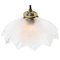 Vintage French Industrial Holophane Clear Glass Pendant Light, Image 4