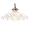 Vintage French Industrial Holophane Clear Glass Pendant Light, Image 2