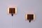 Plywood & Metal Wall Lights by Louis C. Kalff for Philips, 1950s, Set of 2 3