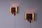 Plywood & Metal Wall Lights by Louis C. Kalff for Philips, 1950s, Set of 2 10