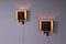 Plywood & Metal Wall Lights by Louis C. Kalff for Philips, 1950s, Set of 2, Image 10