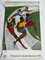 Munich Olympic Games Relay Race Lithograph Poster by Jacob Lawrence, 1972, Image 5