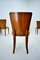 Art Deco Model H-214 Dining Chairs attributed to Jindrich Halabala for Up Závody, 1930s, Set of 4 7
