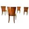 Art Deco Model H-214 Dining Chairs attributed to Jindrich Halabala for Up Závody, 1930s, Set of 4 2