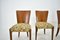 Art Deco Model H-214 Dining Chairs attributed to Jindrich Halabala for Up Závody, 1930s, Set of 4 17