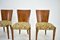 Art Deco Model H-214 Dining Chairs attributed to Jindrich Halabala for Up Závody, 1930s, Set of 4 16