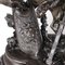 Italienische Standuhr aus Bronze mit zoomorphen Verzierungen aus Draht 11