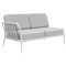 Ribbons White Double Right Sofa from Mowee 1