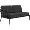 Ribbons Black Double Right Sofa from Mowee 2