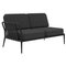 Schwarzes Ribbon Double Ribbon Sofa von Mowee 1