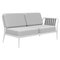 Ribbons White Double Left Sofa from Mowee 1