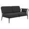 Ribbons Black Double Left Sofa from Mowee 1