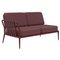 Ribbons Burgundy Double Right Sofa from Mowee 1