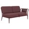 Ribbons Burgundy Double Left Sofa from Mowee 1