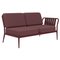 Ribbons Burgundy Double Left Sofa from Mowee, Image 1