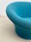 Sedia Mushroom Mid-Century moderna blu attribuita a Pierre Poulin, anni '60, Immagine 3