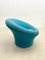 Mid-Century Modern Blue Mushroom Chair attributed to Pierre Poulin, Upholstery, 1960s 4