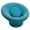 Mid-Century Modern Blue Mushroom Chair attributed to Pierre Poulin, Upholstery, 1960s 1