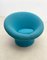 Mid-Century Modern Blue Mushroom Chair attributed to Pierre Poulin, Upholstery, 1960s 5
