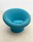 Sedia Mushroom Mid-Century moderna blu attribuita a Pierre Poulin, anni '60, Immagine 5