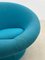 Mid-Century Modern Blue Mushroom Chair attributed to Pierre Poulin, Upholstery, 1960s 6