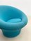 Sedia Mushroom Mid-Century moderna blu attribuita a Pierre Poulin, anni '60, Immagine 7