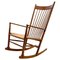 Mid-Century Modern Scandinavian Model J16 Rocking Chair attributed to Hans Wegner, 1960s, Image 1