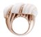 Bague Vague en Or Rose, 1980s 3