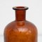 Botella de farmacia ámbar Mid-Century de vidrio, años 50, Imagen 8