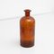 Botella de farmacia ámbar Mid-Century de vidrio, años 50, Imagen 13